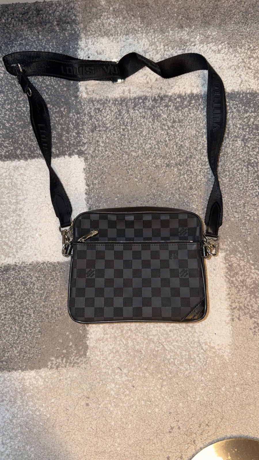 schoudertas - Damier Graphite, Ophalen, Nieuw, Zwart, Overige merken