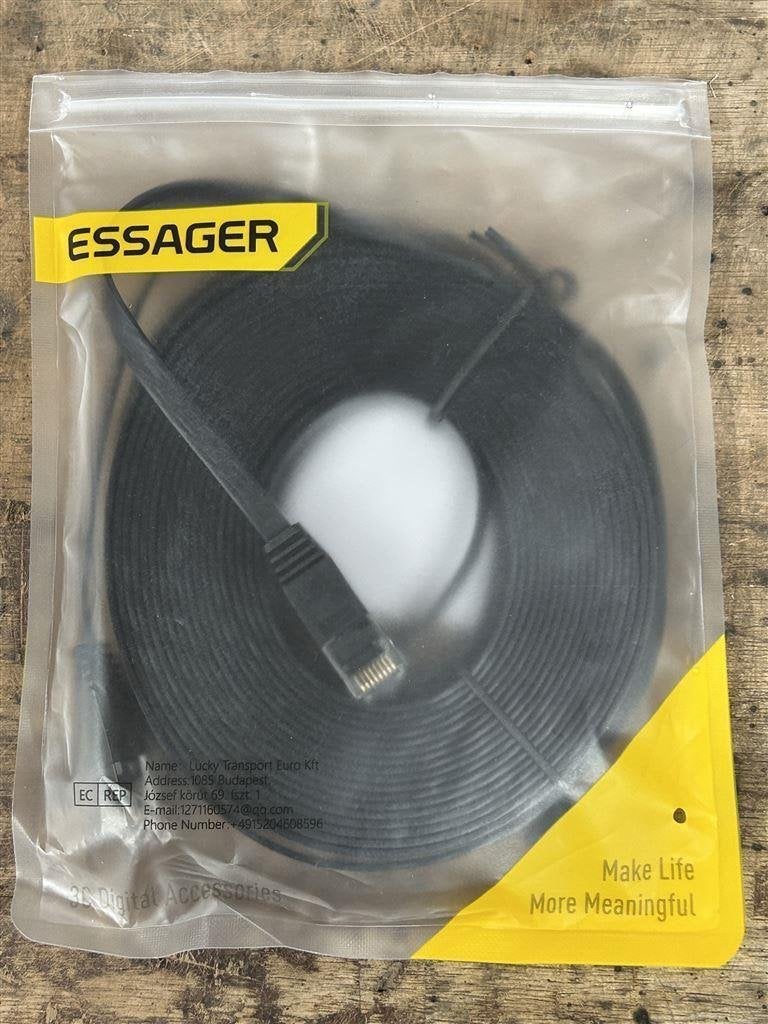 Cat 6 internet kabel 10m [Plat], Ophalen of Verzenden, Nieuw