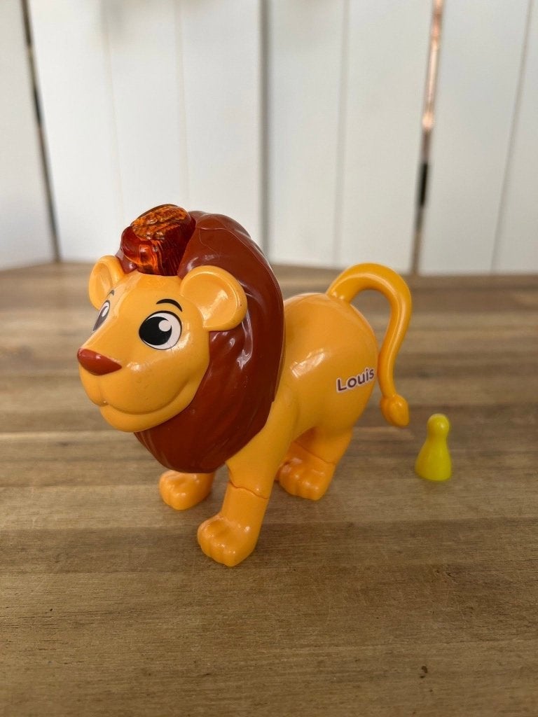 VTech Zoef Zoef Dieren Louis de leeuw interactief, Ophalen of Verzenden, Zo goed als nieuw, 6 maanden tot 2 jaar