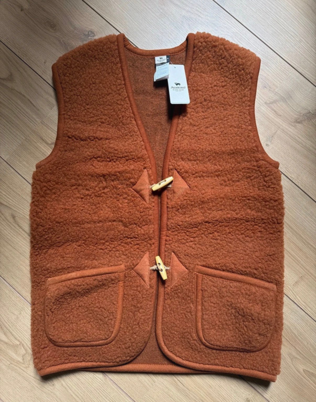 Alwero bodywarmer Alpen M nieuw Fox oranje bruin unisex, Kleding | Dames, Ophalen of Verzenden, Nieuw, Maat 38/40 (M), Bruin