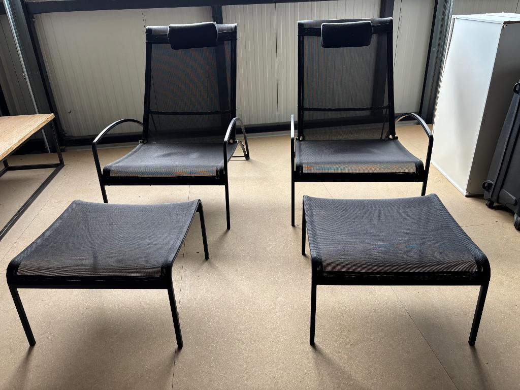 Royal Botania Qt loungestoelen, Ophalen, Zo goed als nieuw, Rvs, Inklapbaar
