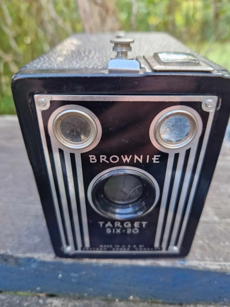 Kodak Brownie Target six-20 camera (1946/1952 (brocante), Audio, Tv en Foto, Fotocamera's Analoog, Ophalen of Verzenden, Gebruikt