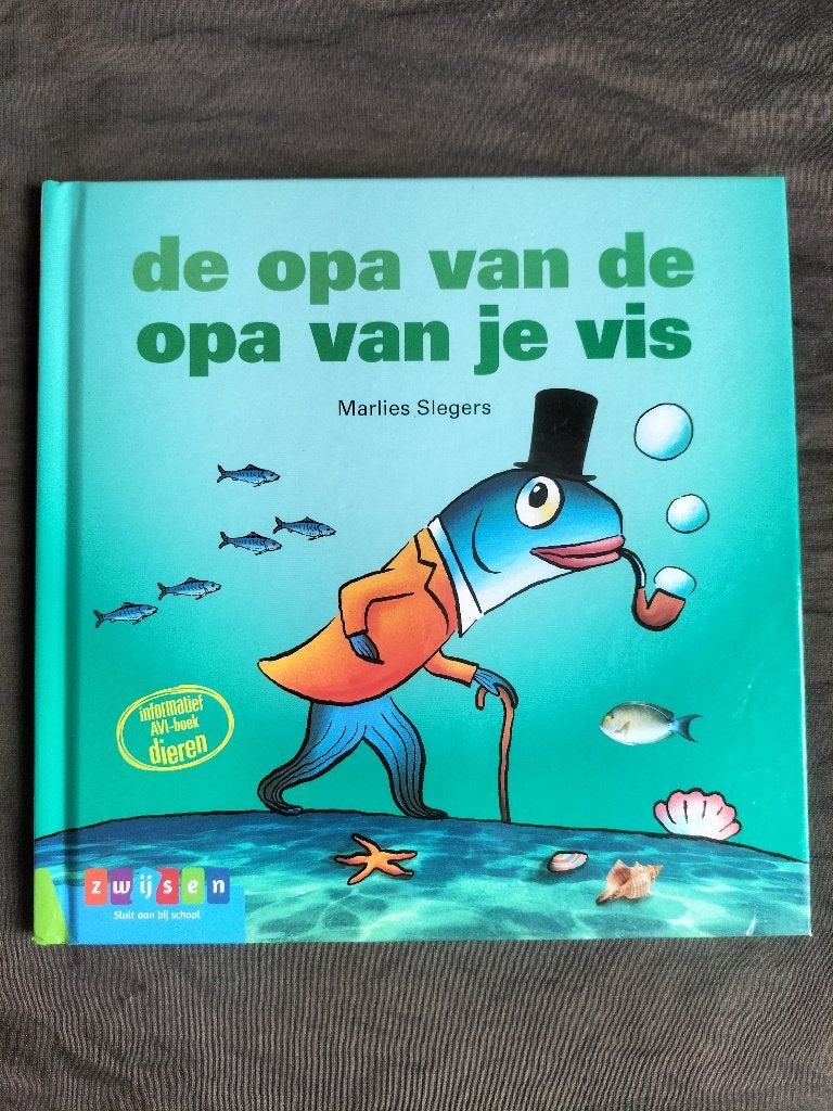 de opa van de opa van je vis / AVI-boek dieren Start- M3- E3, Ophalen of Verzenden, Zo goed als nieuw, Marlies Slegers, Fictie algemeen