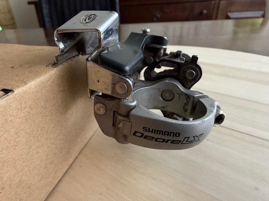 Shimano Deore LX voorderailleur FD-M580A, Ophalen, Gebruikt, Staal, Derailleur of Ketting