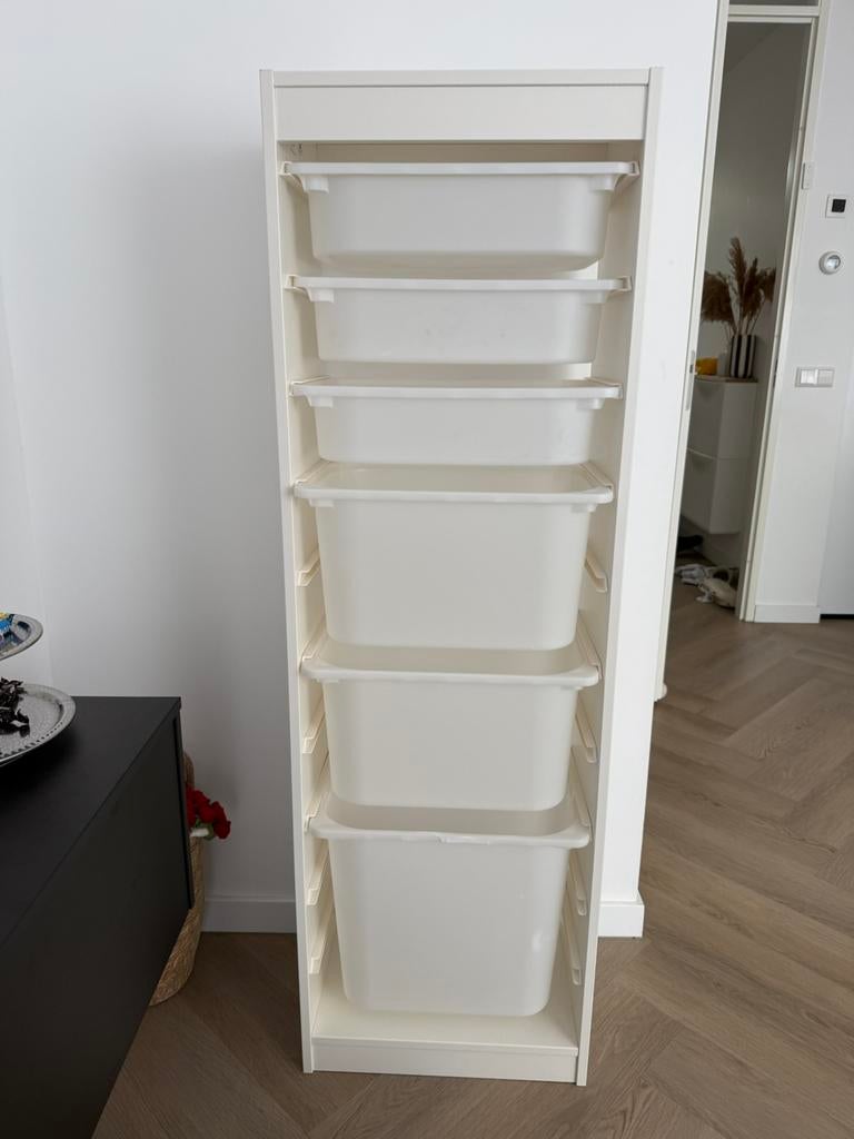 Ikea kast trofast met laatjes, Ophalen, Zo goed als nieuw, Hout, Cd's