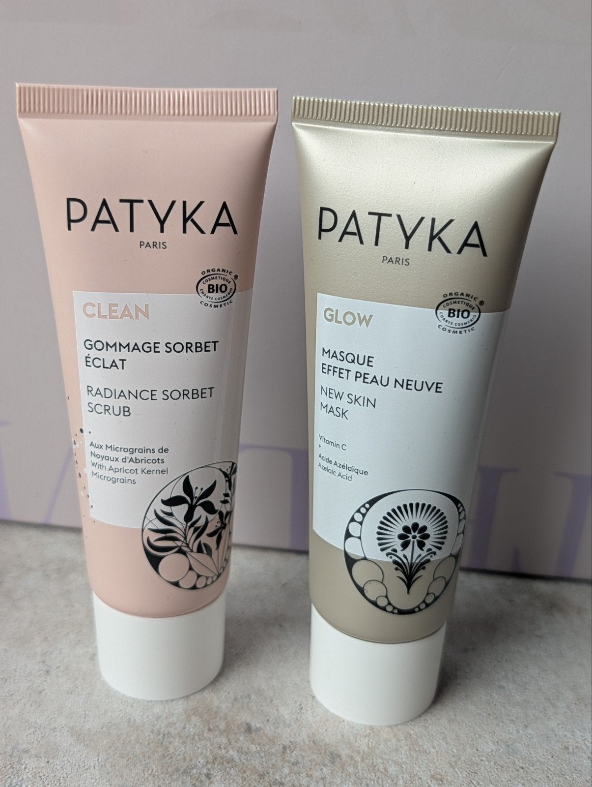 Patyka new skin mask 50ml + gommage sorbet 50 ml, Ophalen of Verzenden, Nieuw, Gehele gezicht