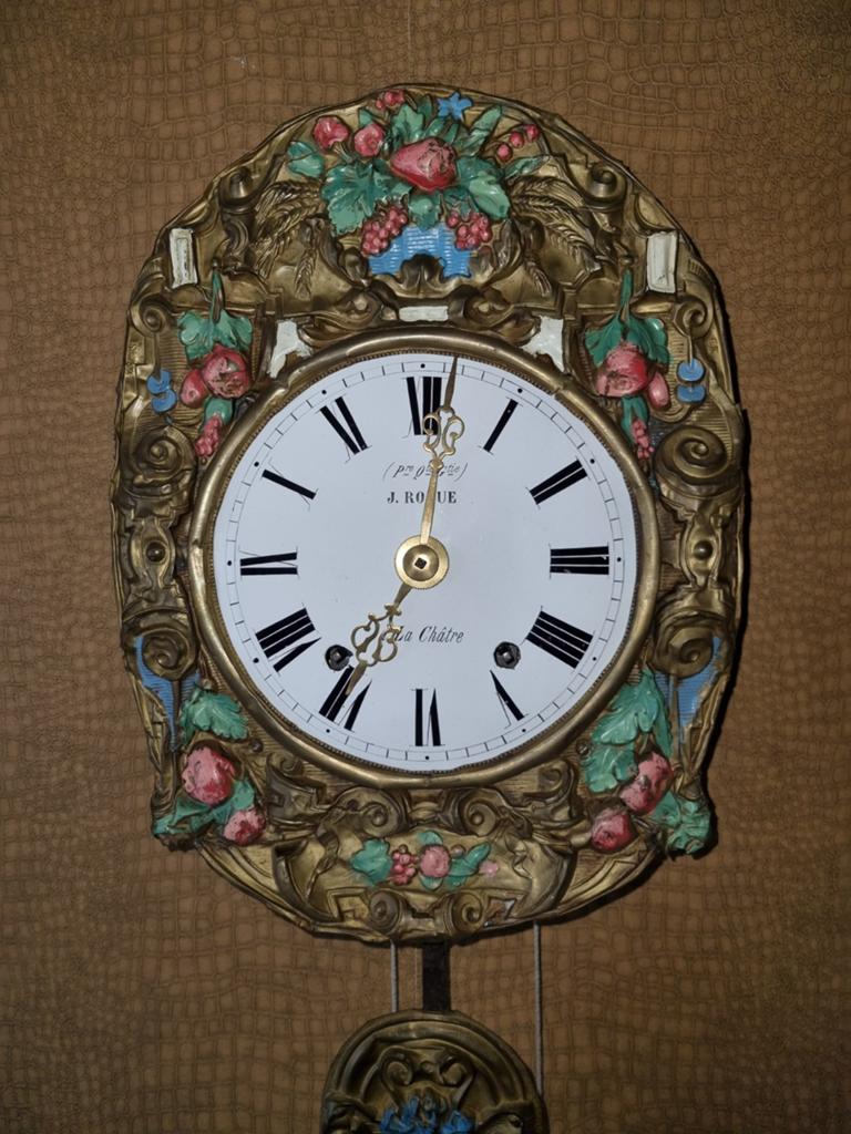 Gekleurde bloemslinger comtoise, Antiek en Kunst, Ophalen