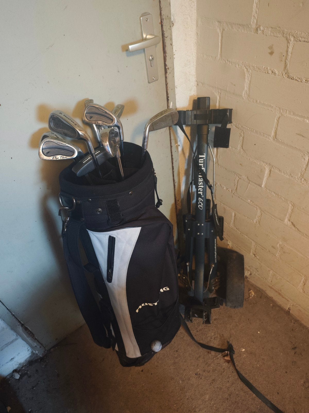 Golfset met tas en golftrolley