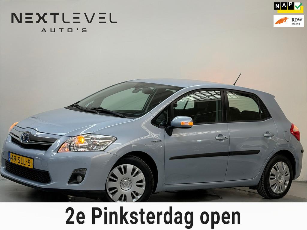 Toyota Auris 1.8 Full Hybrid Executive Camera Cruise, Auto's, Euro 5, Gebruikt, Zwart, 4 cilinders