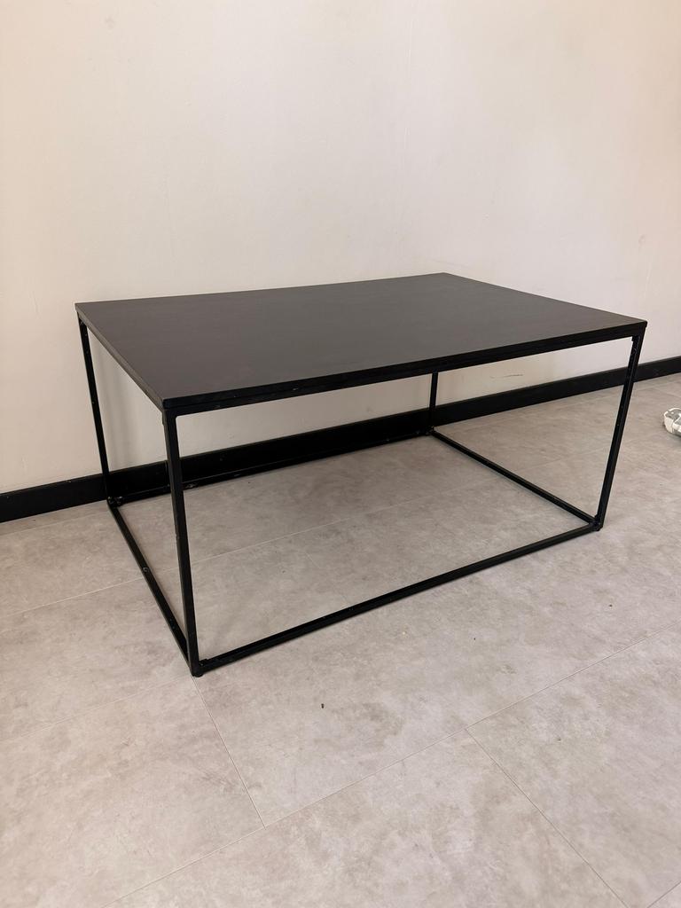 Salontafel zwart, Ophalen, 100 tot 150 cm, 50 tot 100 cm, Zo goed als nieuw
