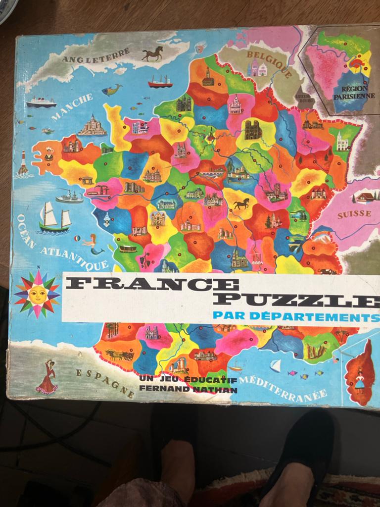 Vintage Frankrijk puzzel - Fernand Nathan, Ophalen of Verzenden