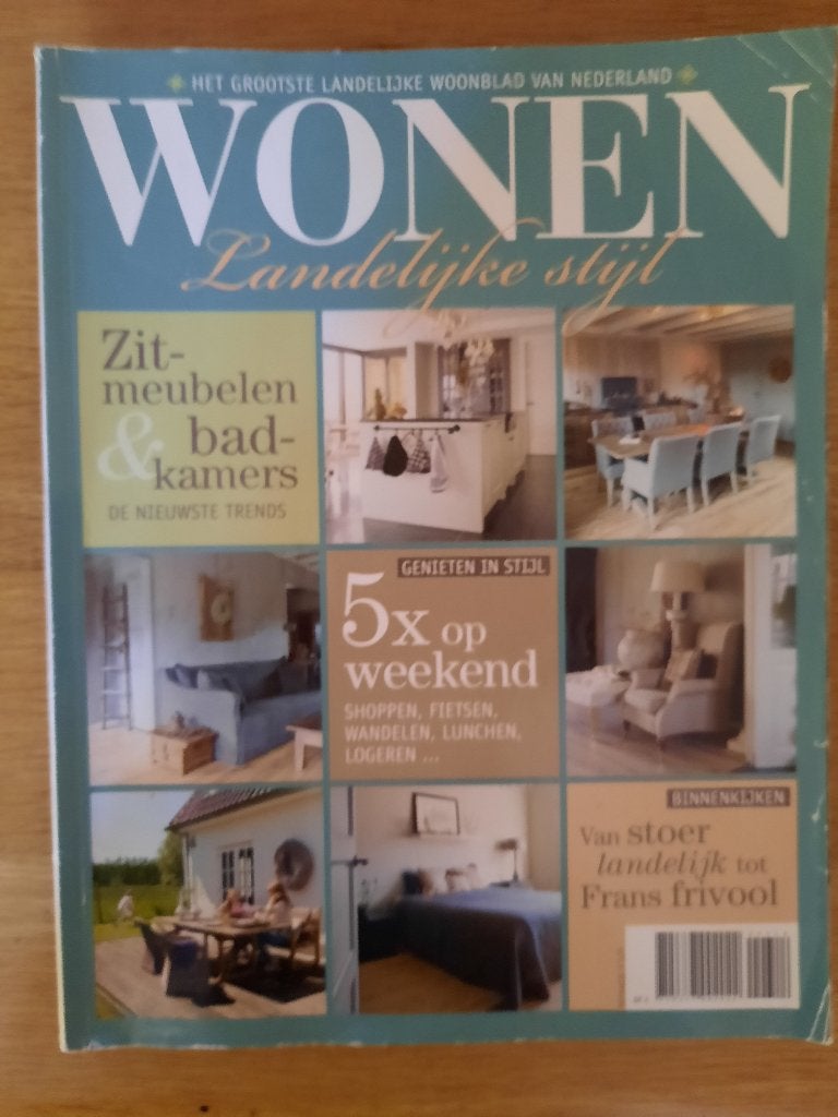 Wonen landelijke stijl, juni-juli 2014, Ophalen of Verzenden, Zo goed als nieuw, Overige typen