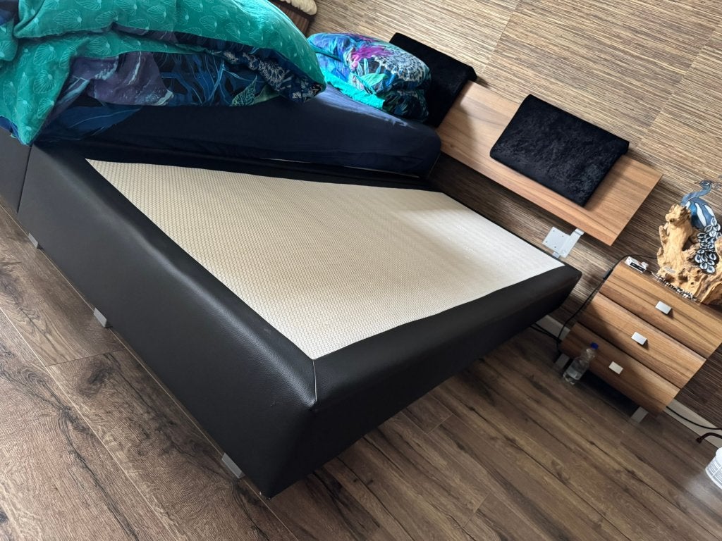 Gratis Boxspring  210 X 180, Ophalen, Gebruikt, 210 cm, Tweepersoons