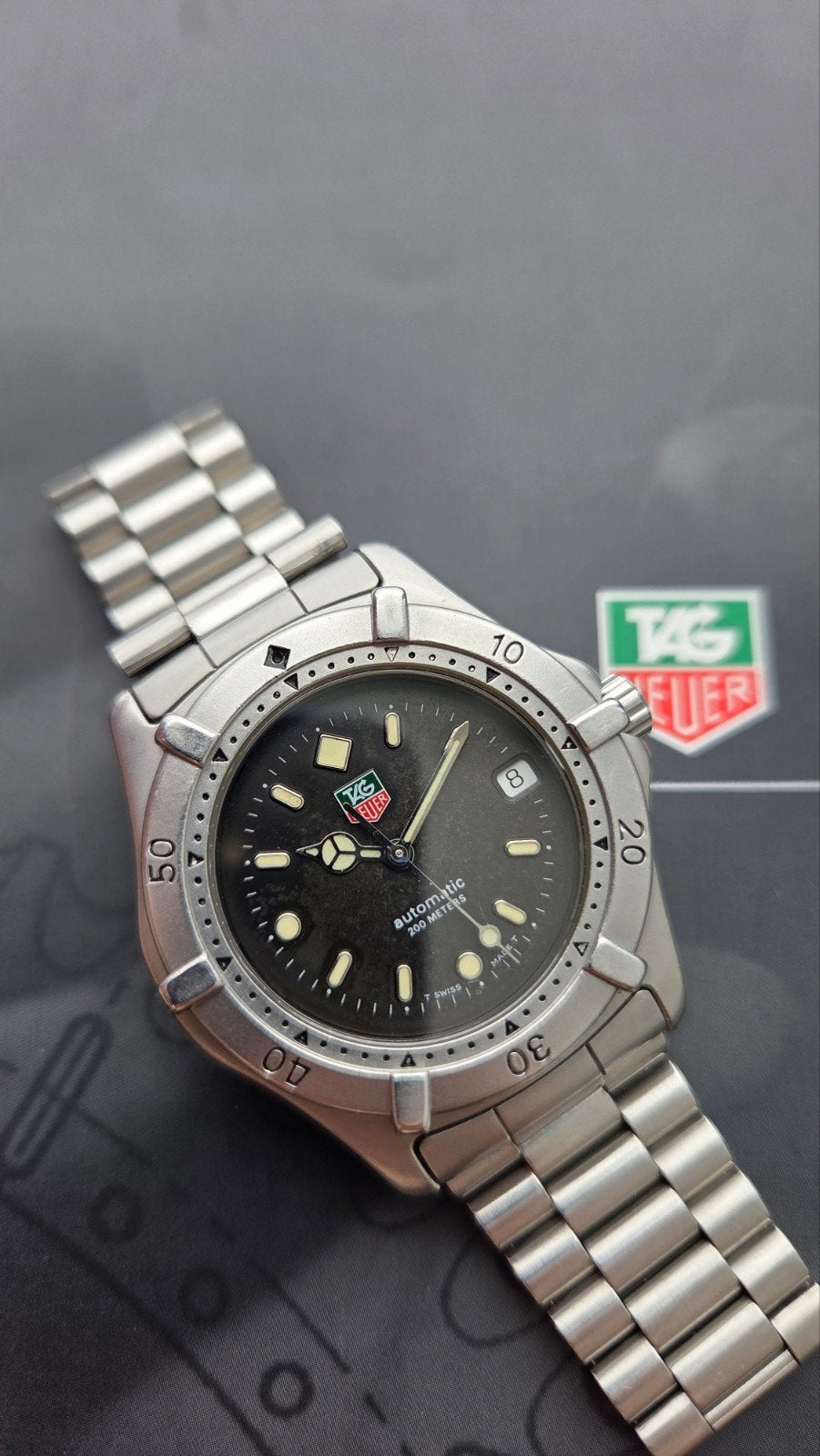 Tag Heuer 2000 automaat, Ophalen, Zo goed als nieuw, Staal, TAG Heuer