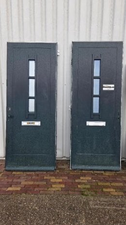 Voordeur deur  ( 269 ), Doe-het-zelf en Verbouw, Ophalen, Gebruikt, 120 cm of meer, Buitendeur