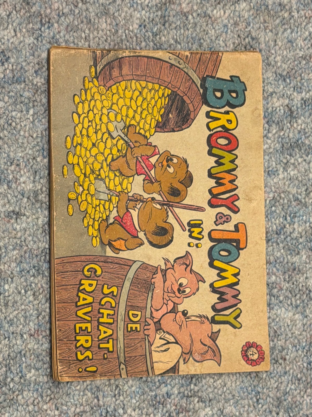 Brommy & Tommy in De Schatgravers! - Vintage Stripboek, Boeken, Eén stripboek, Ophalen of Verzenden, Gelezen