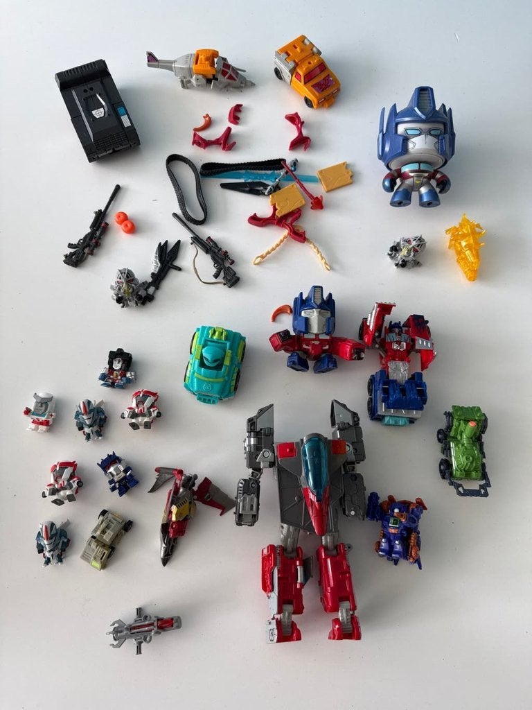 Grote collectie Transformers figuren en accessoires, G1, Ophalen of Verzenden, Gebruikt