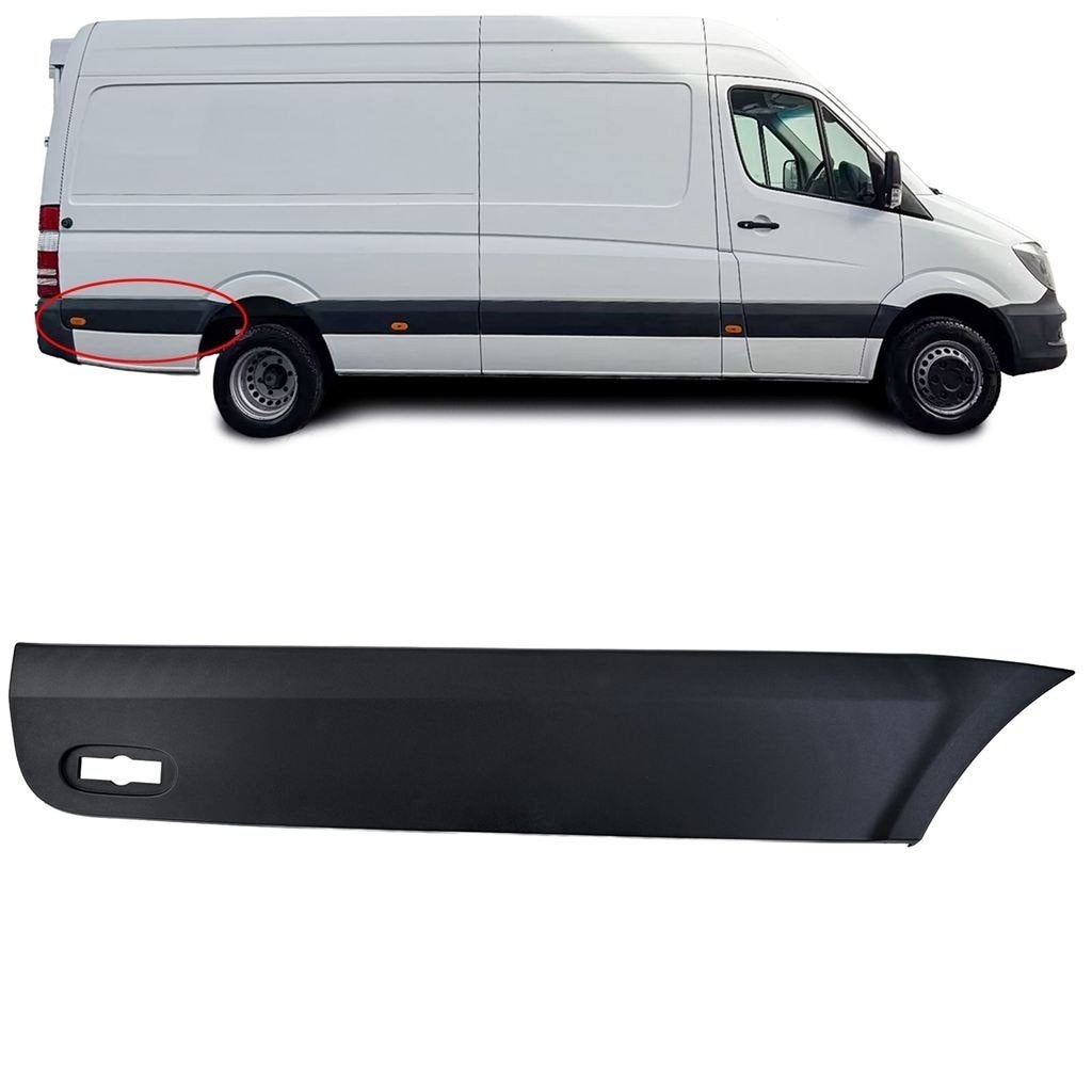 Sierlijst Achterzijde Zijwand Mercedes Sprinter W906 L3 Rech, Auto diversen, Tuning en Styling, Verzenden, Automotive Parts, A.parts@hotmail.nl