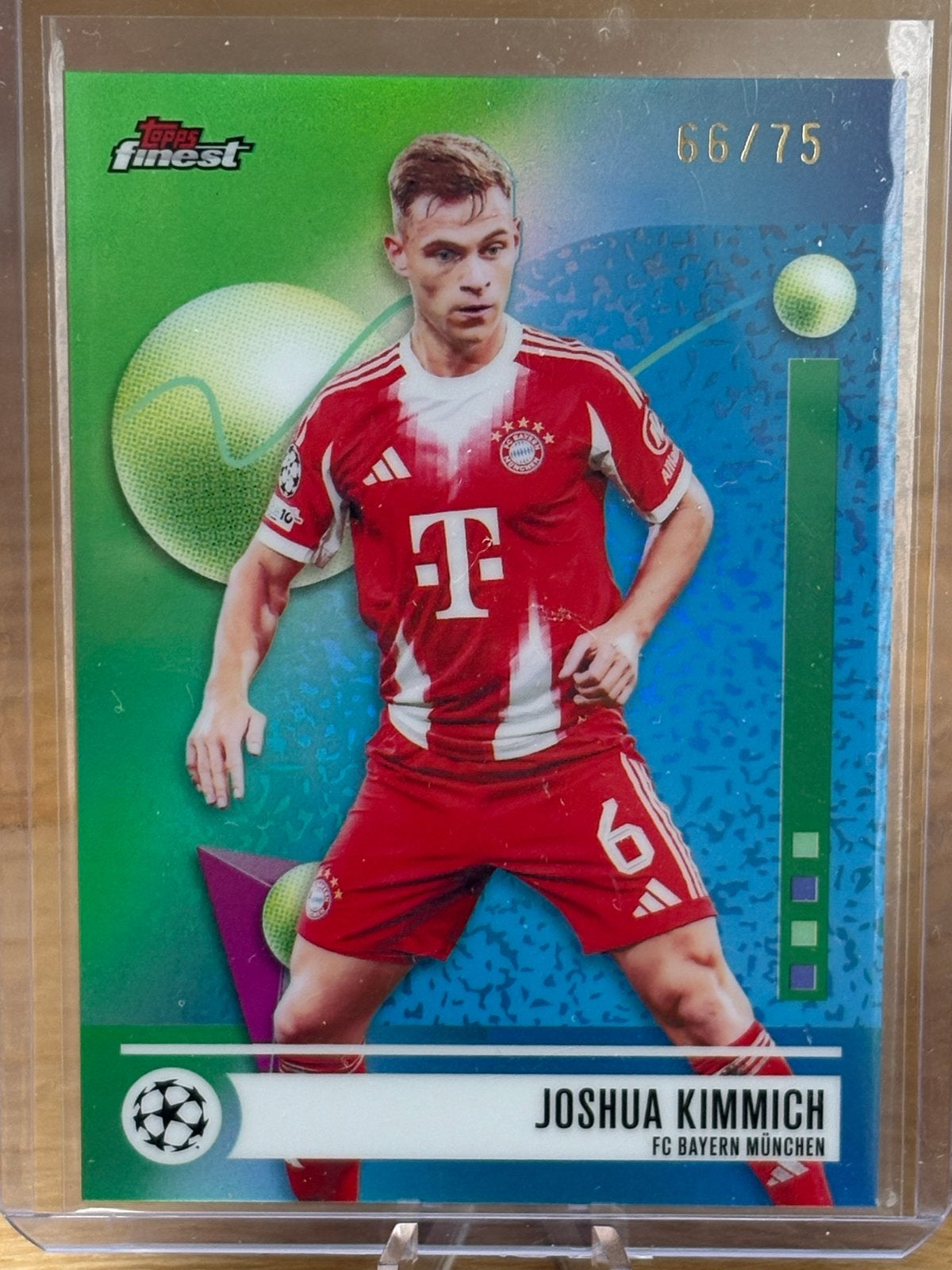 Joshua Kimmich Topps Finest FC Bayern München kaart 66/75, Ophalen of Verzenden, Zo goed als nieuw, Buitenlandse clubs, Spelerskaart