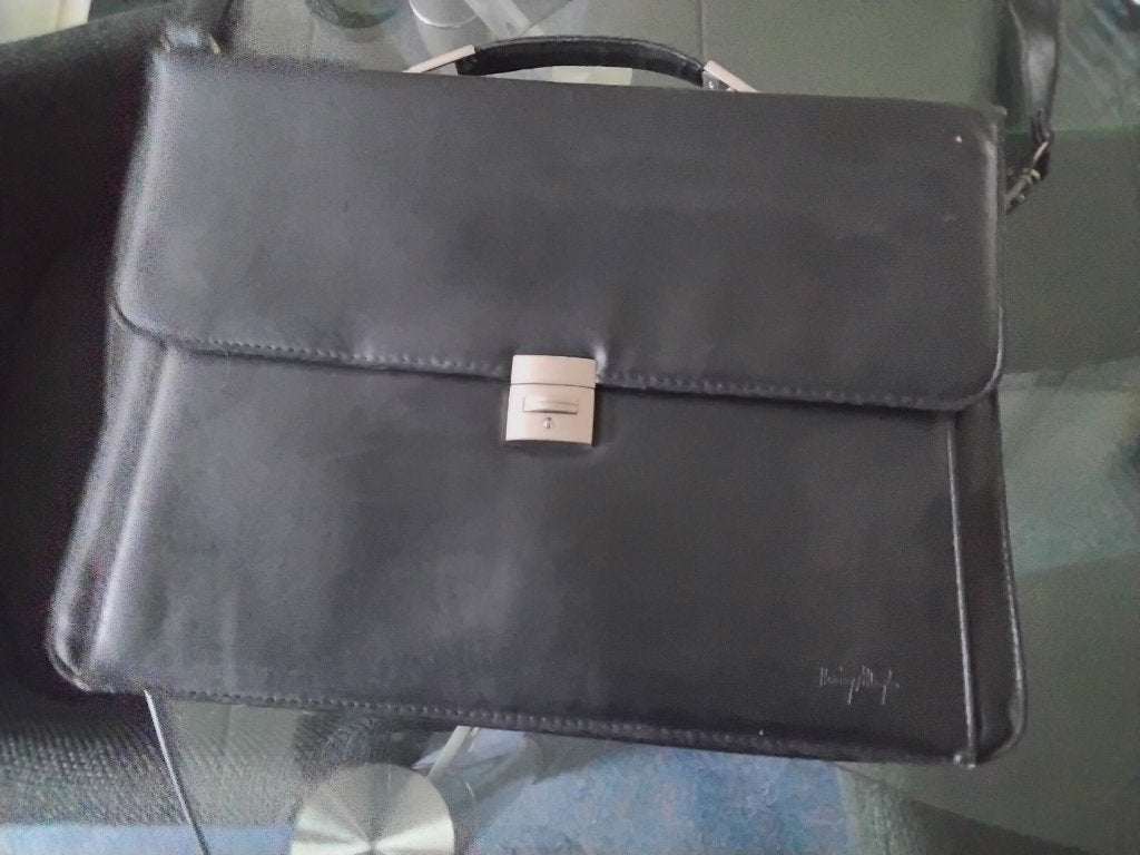 Aktetas Thierry Mugler, Overige merken, Zwart, Ophalen of Verzenden, Zo goed als nieuw