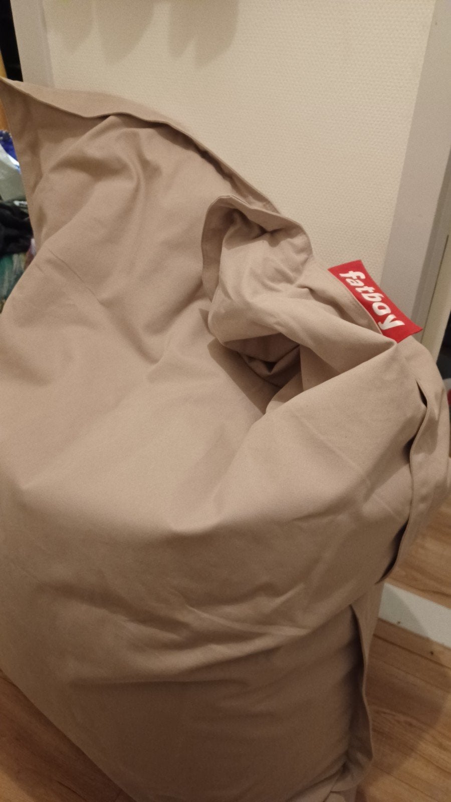 Fatboy zitzak - 180x135 cm, Ophalen, Gebruikt, Beige, Zitzak