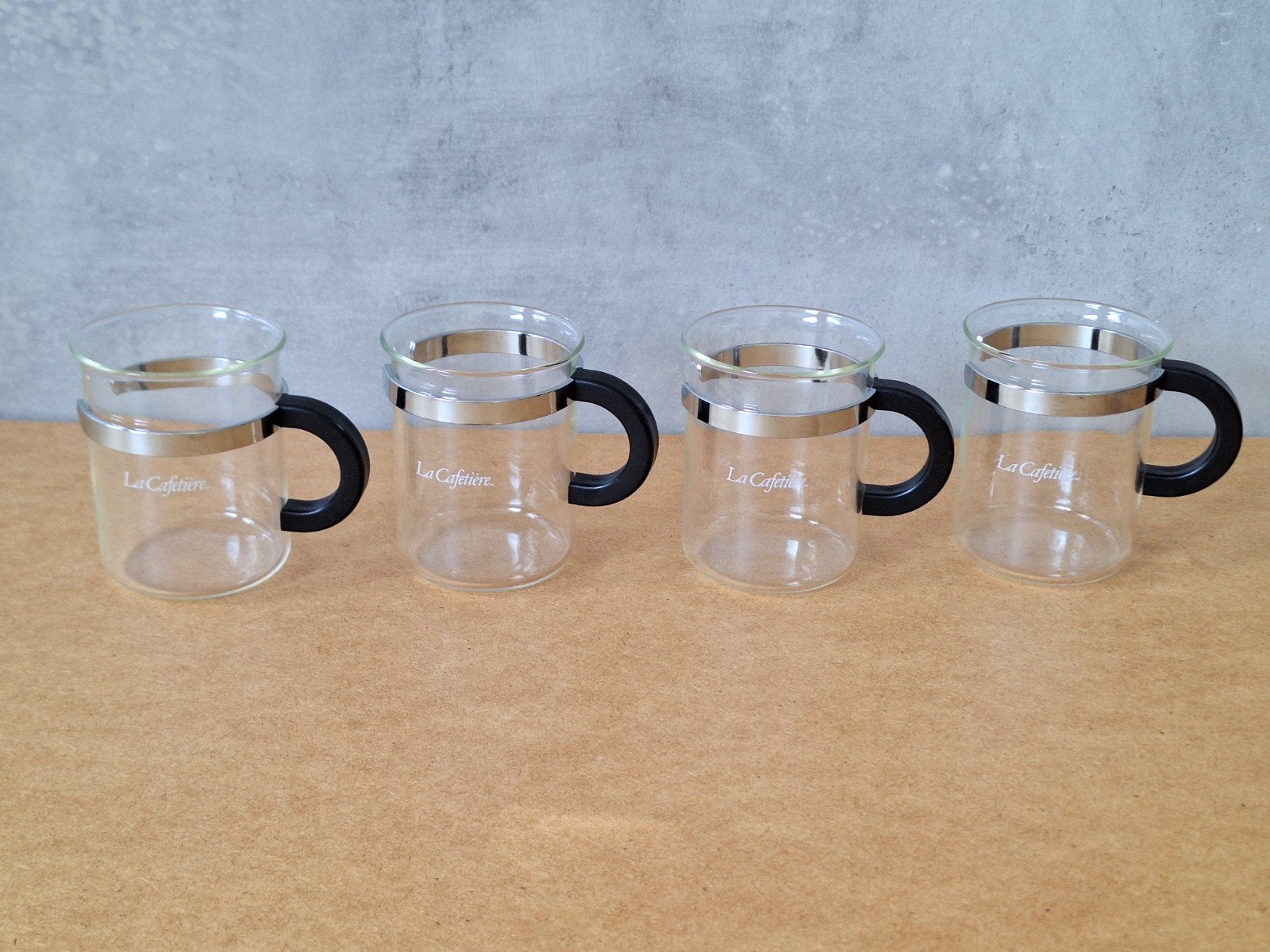 La Cafetière glazen koffiekopjes / theeglazen, Glas of Glazen, Ophalen of Verzenden, Overige stijlen, Glas
