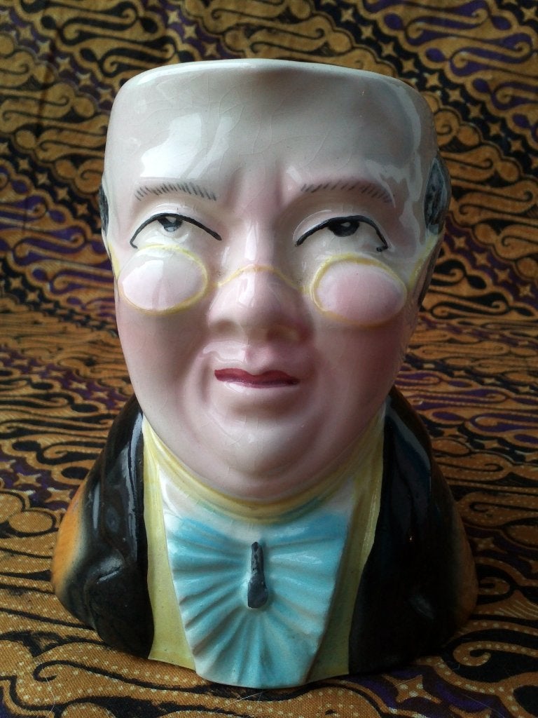 Mister Pickwick mooie oude Toby jug uit Engeland 11,3 cm., Antiek en Kunst, Ophalen of Verzenden