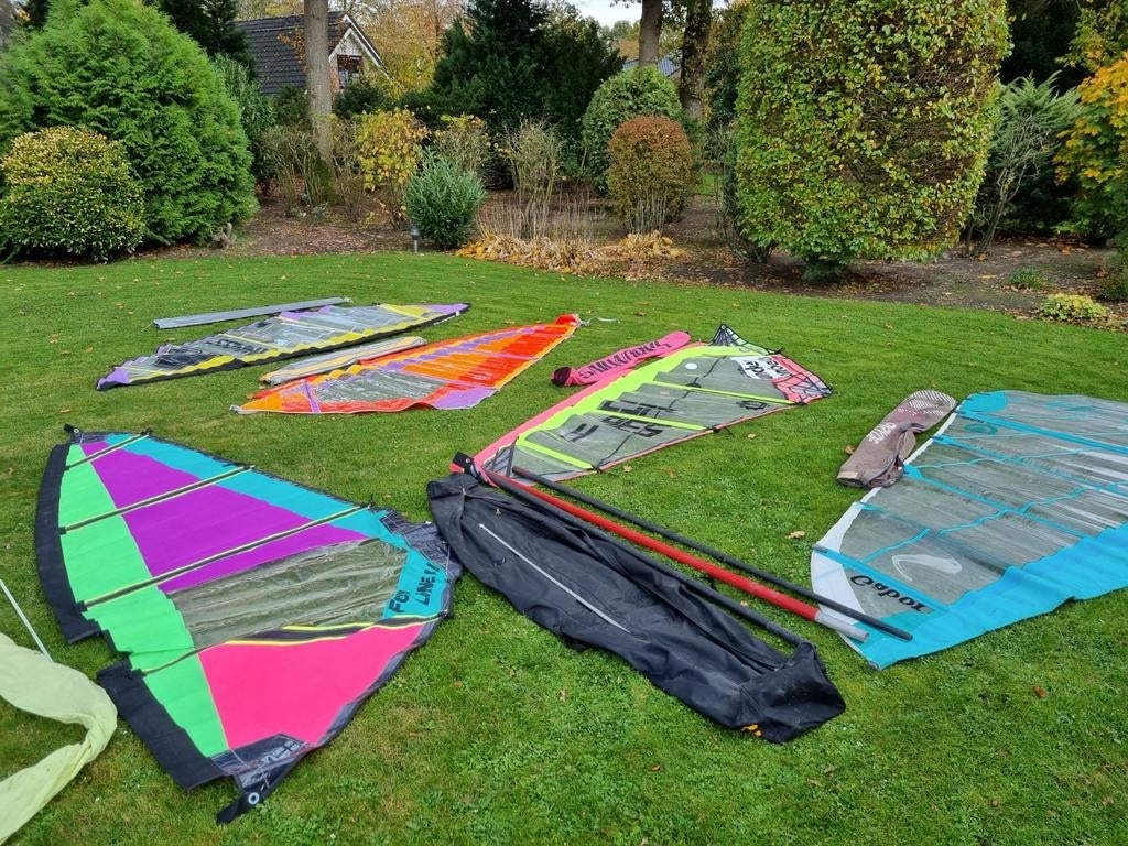 Surfzeilen 5 stuks o.a. Neil Pryde, Watersport en Boten, Ophalen, Wingsurf-wing