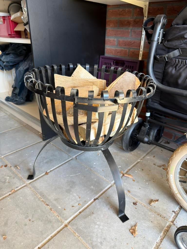 Vuurkorf met hout, Ophalen, Nieuw, Vuurkorf