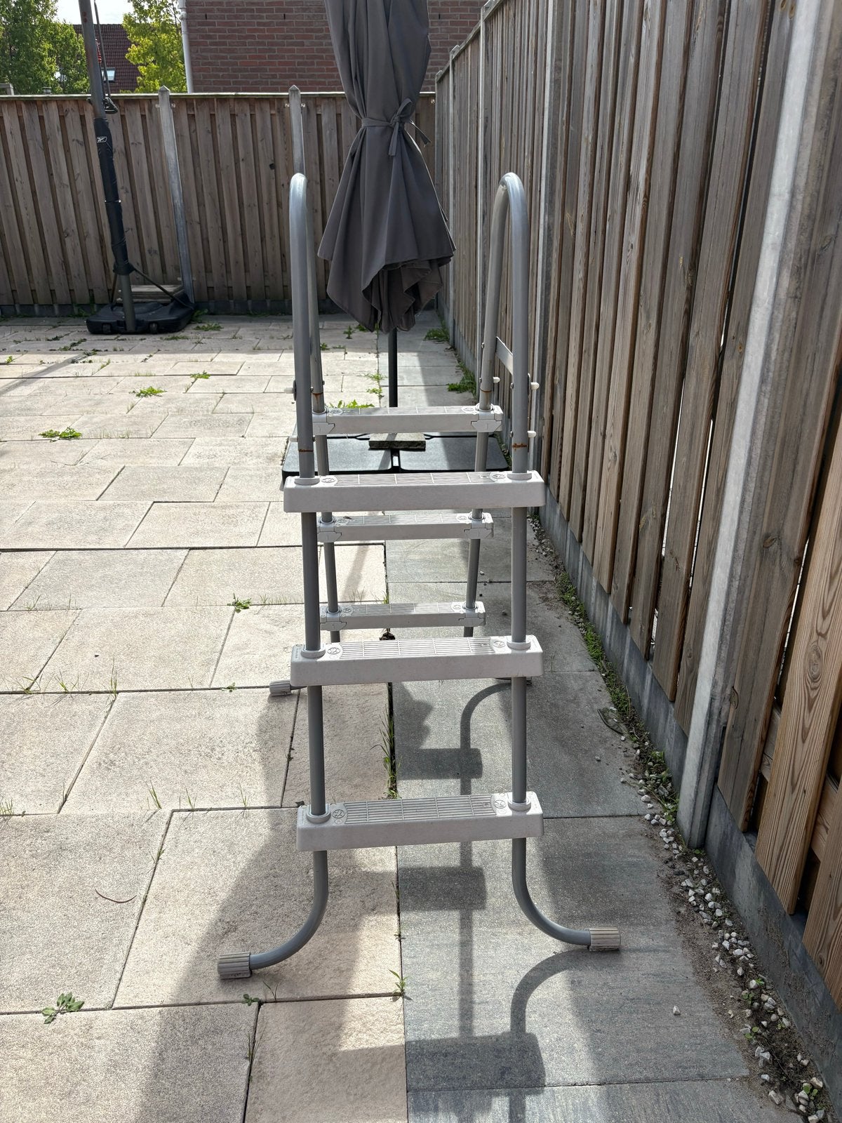 Zwembadtrapje voor opzetzwembad, Tuin en Terras, Ophalen, Gebruikt, Ladder