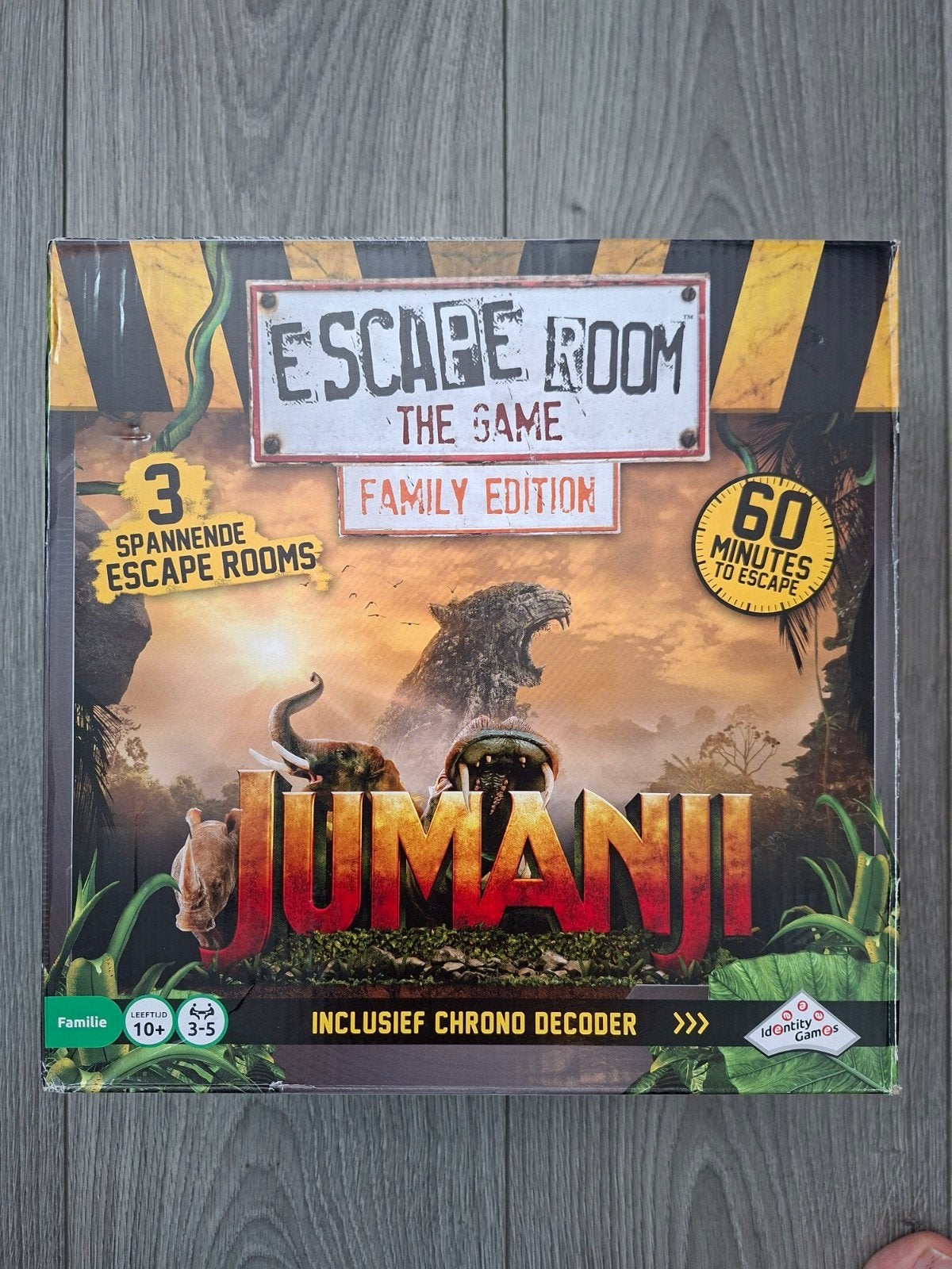 Jumanji Escape Room The Game - Family Edition, Drie of vier spelers, Ophalen of Verzenden, Gebruikt, Identity Games