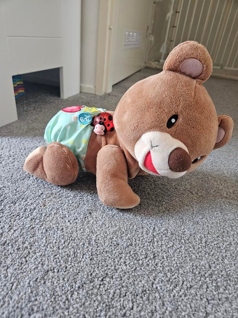 Vtech kruip & leer babybeer interactieve knuffel, Ophalen, Zo goed als nieuw, Beer