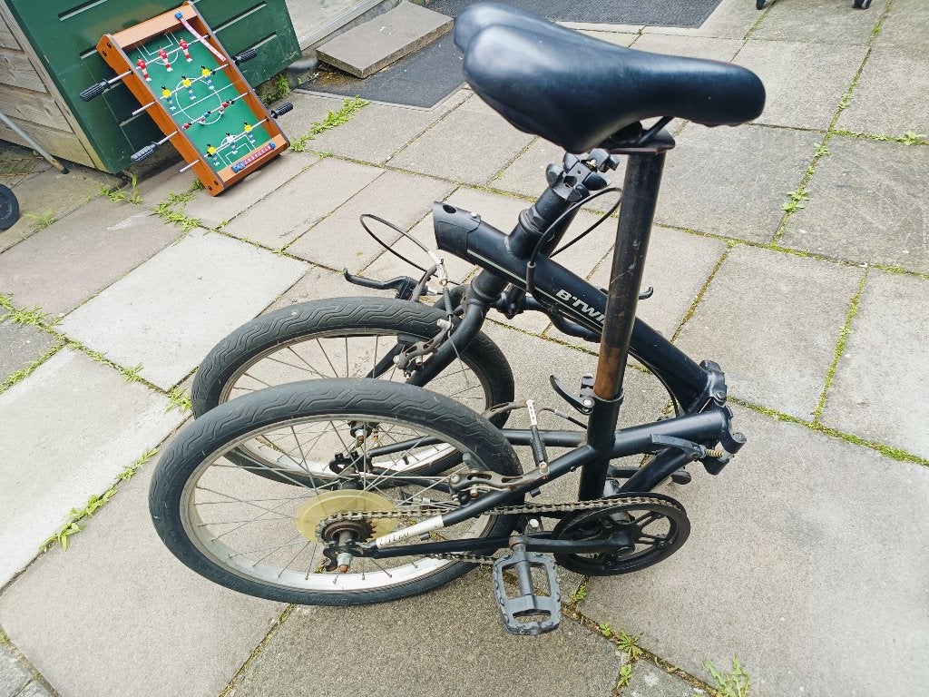 Vuuw fiets, Gebruikt, 18 tot 20 inch, Dames, Deels opvouwbaar