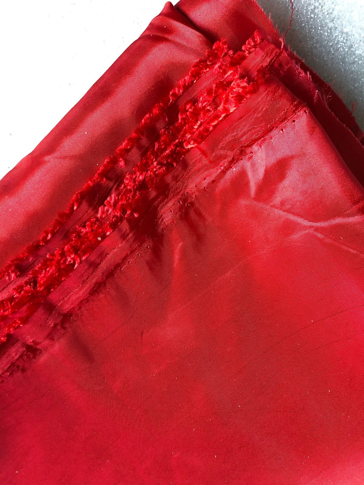 LAPJE POLYESTER X 3 DIVERSE LENGTE - ROOD, 120 cm of meer, 200 cm of meer, Ophalen of Verzenden, Zo goed als nieuw