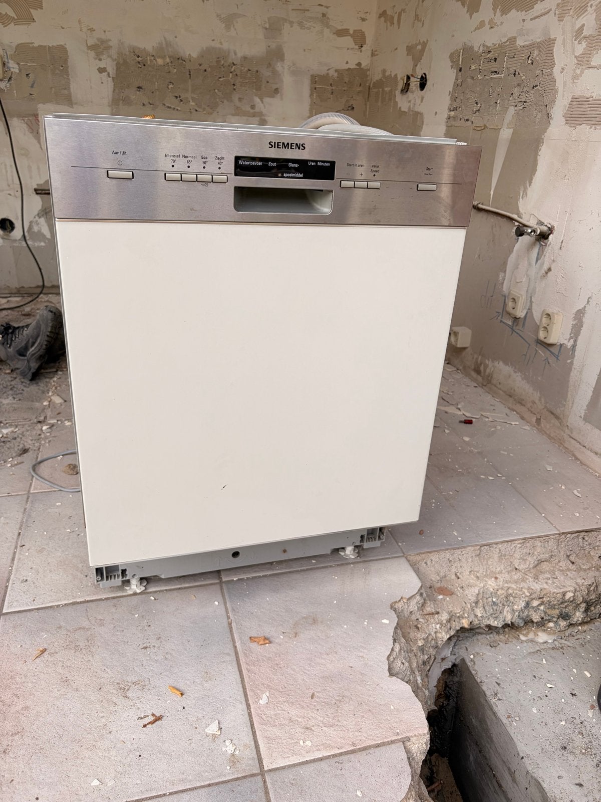 Siemens inbouwvaatwasser, Witgoed en Apparatuur, Ophalen, Gebruikt, 60 cm of meer, Eco programma