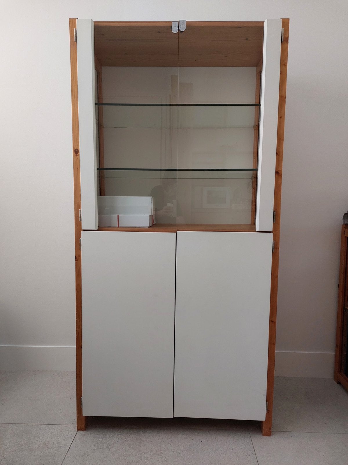 Lundia vitrinekast, Ophalen, Gebruikt, 50 tot 100 cm, 150 tot 200 cm