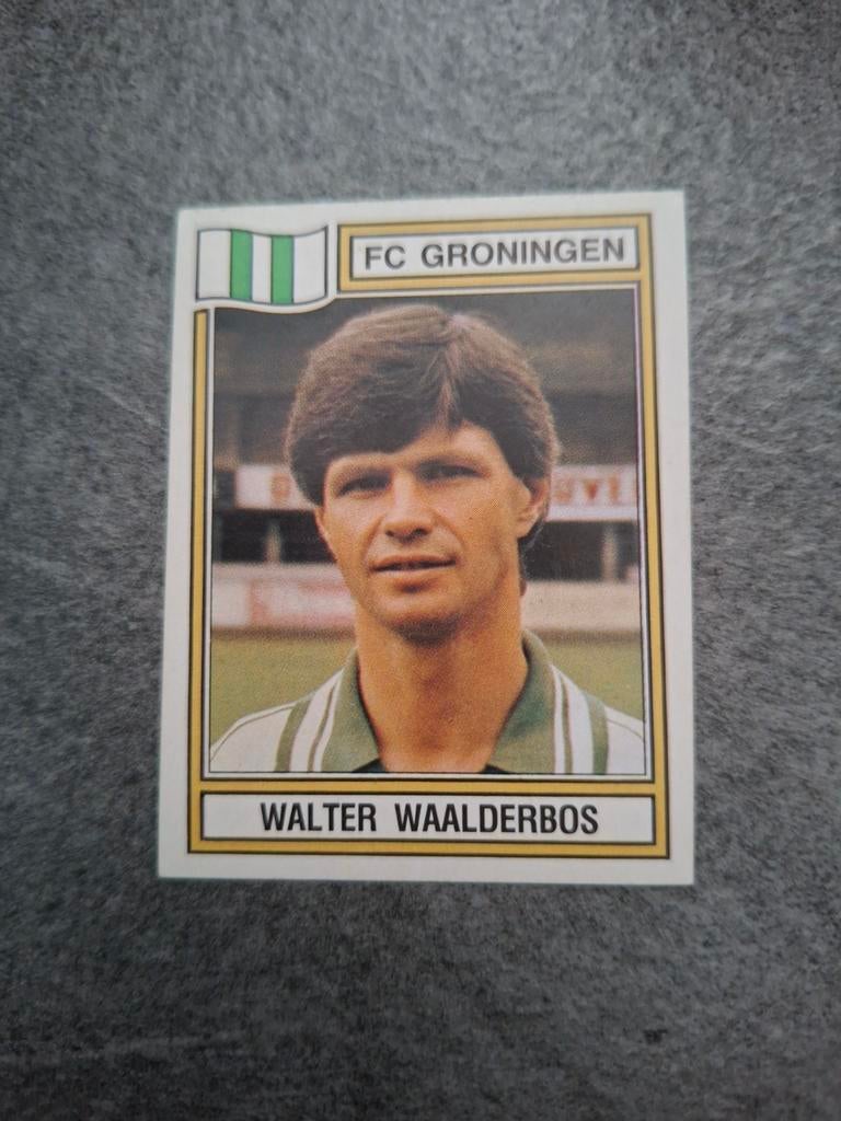 Panini sticker Voetbal 83. Walter Waalderbos FC Groningen., Verzenden, Zo goed als nieuw, Sticker