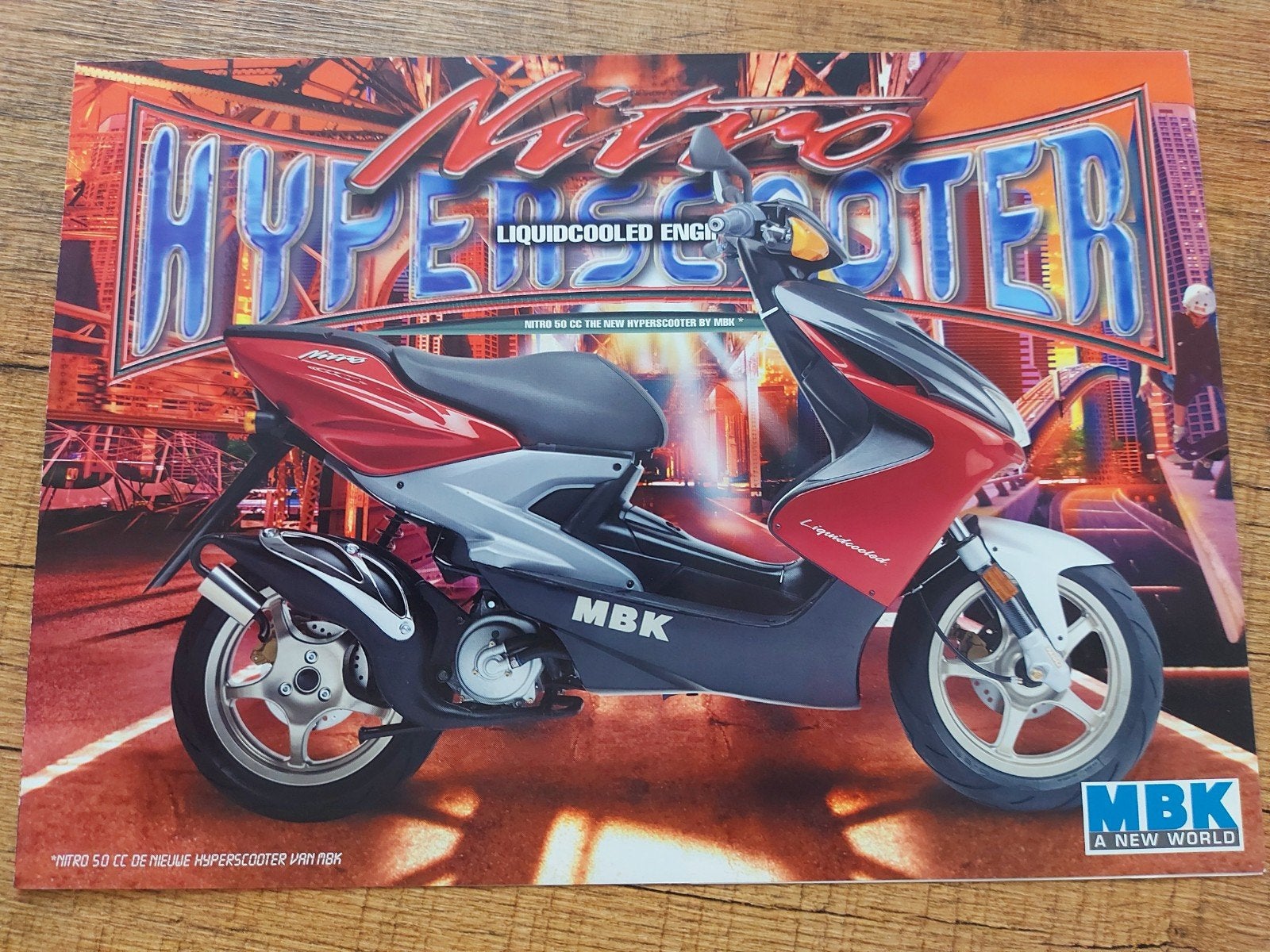 MBK Nitro 50 cc scooter folder, Ophalen of Verzenden, Gebruikt