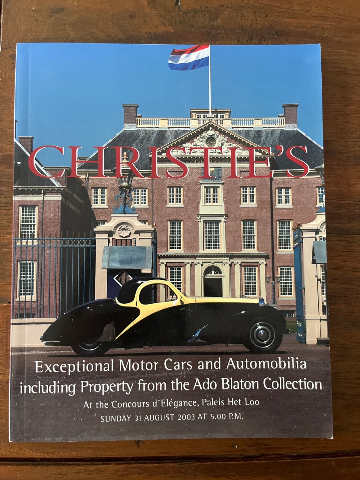 Christie's Exceptional Motor Cars & Automobilia Catalogus, Ophalen of Verzenden, Zo goed als nieuw, Algemeen
