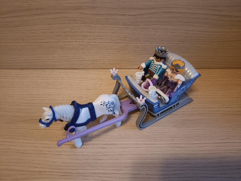 Playmobil Koninklijk paar met slee 9474, Ophalen of Verzenden, Gebruikt, Complete set