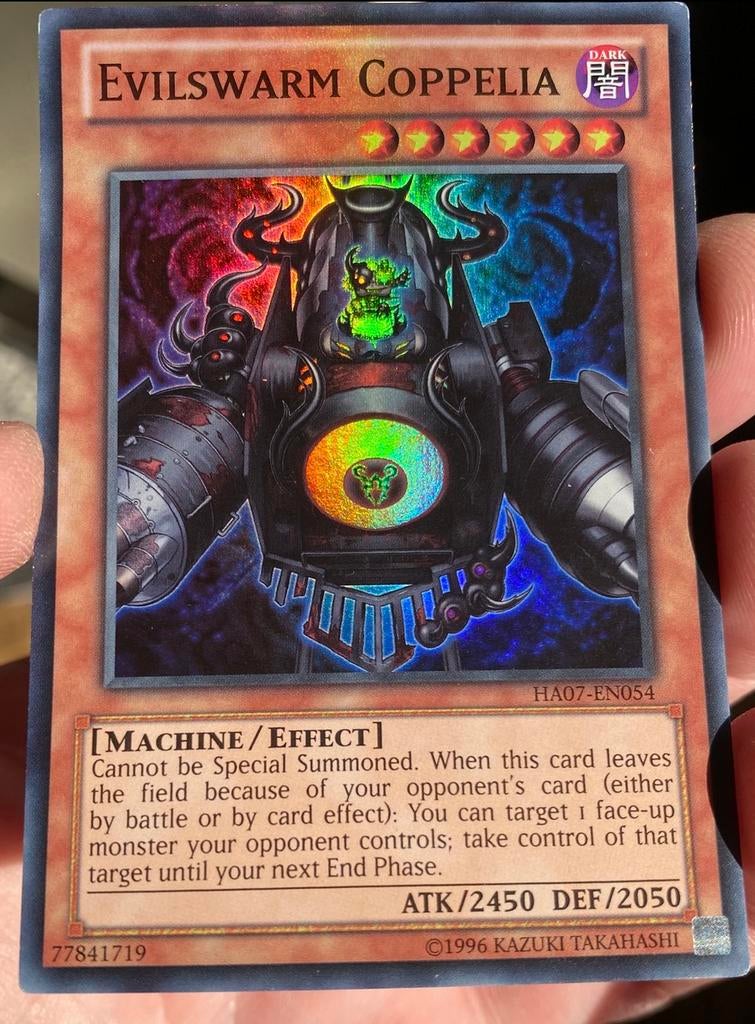 Yu-Gi-Oh! Evilswarm Coppelia HA07 Promo !, Ophalen of Verzenden, Gebruikt, Losse kaart, Foil