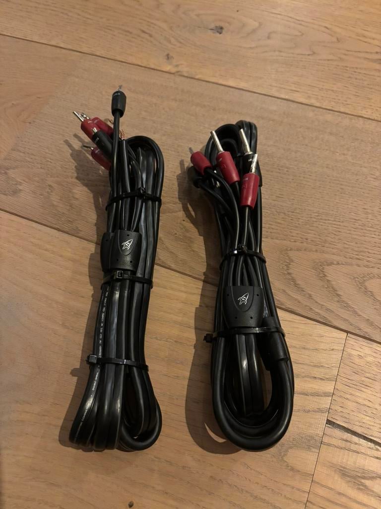 AUDIOQUEST ROCKET 11 SINGLE-BIWIRE (2 METER), Ophalen of Verzenden, Gebruikt, 2 tot 5 meter, Luidsprekerkabel