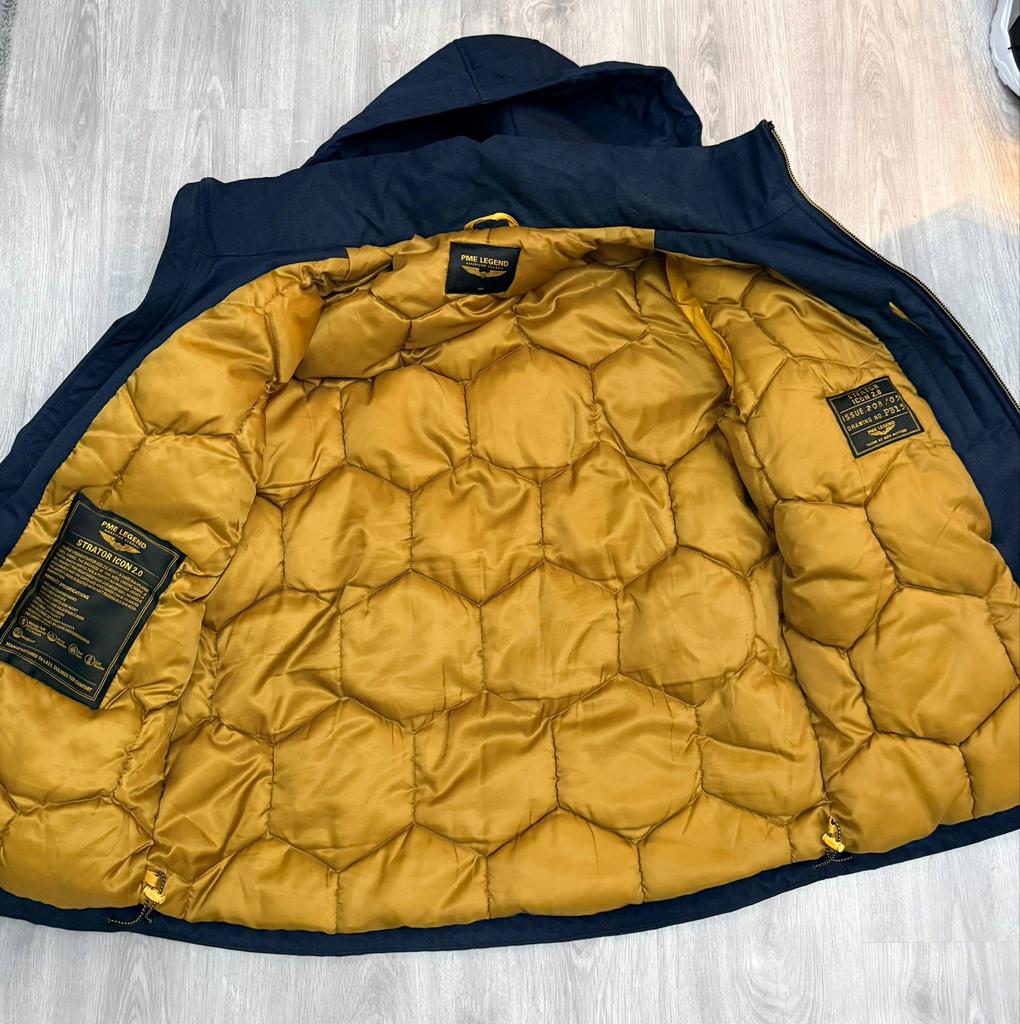 Winterjas donkerblauw PME Legend, Ophalen of Verzenden, Zo goed als nieuw, Overige maten, Blauw