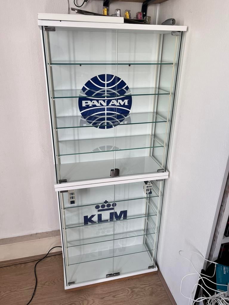 2x vintage ikea vitrine kast Niels Gammelgaard, Ophalen, 50 tot 100 cm, Zo goed als nieuw, 150 tot 200 cm