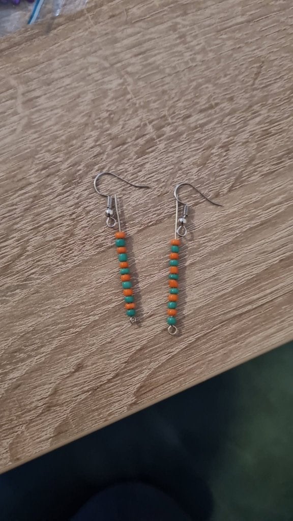 groen oranje vier daagse oorbellen (geld voor goed doel), Sieraden, Tassen en Uiterlijk, Oorbellen, Overige materialen, Hangers