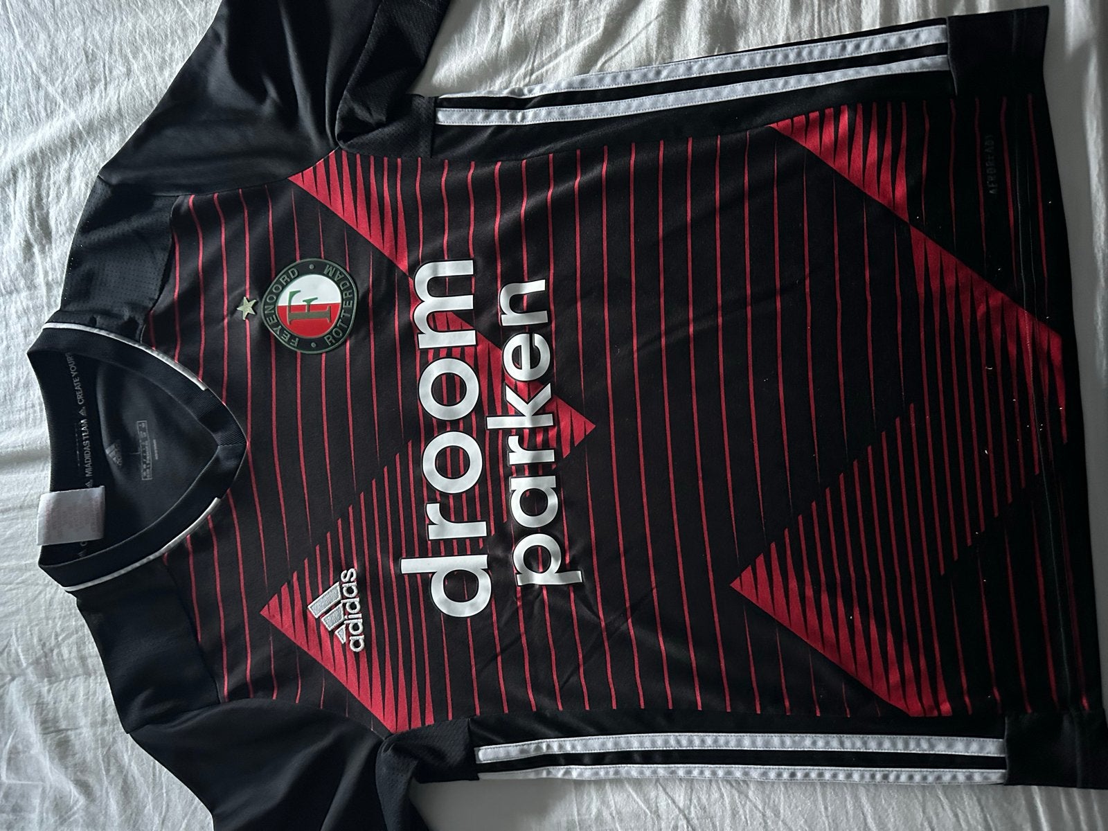 Feyenoord Uit Shirt Maat L (valt als M), Verzenden, Gedragen, Maat 48/50 (M), Voetbal