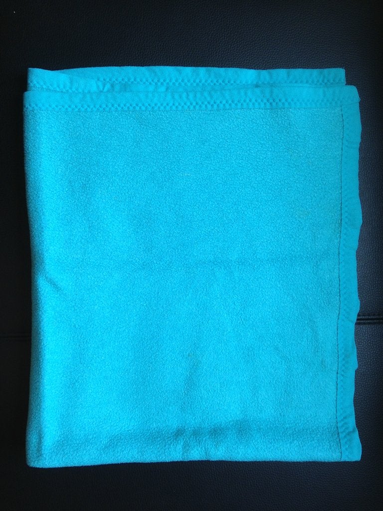 Prenatal velours zacht wiegdeken deken katoen blauw 80x92 cm, Ophalen of Verzenden, Nieuw, 85 tot 100 cm, Deken