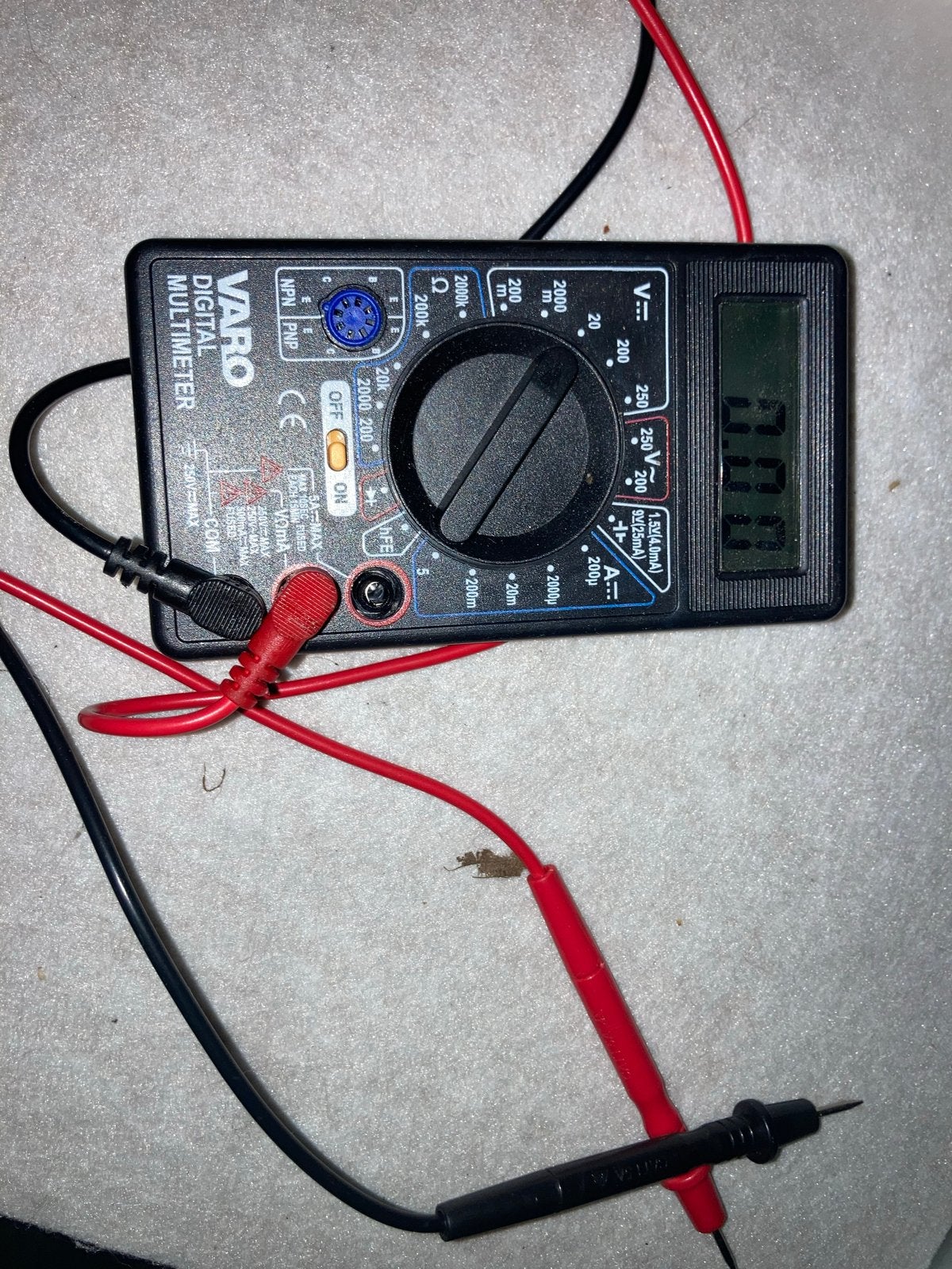 Varo Digitale Multimeter - Zo goed als nieuw, Ophalen, Zo goed als nieuw, Multimeter