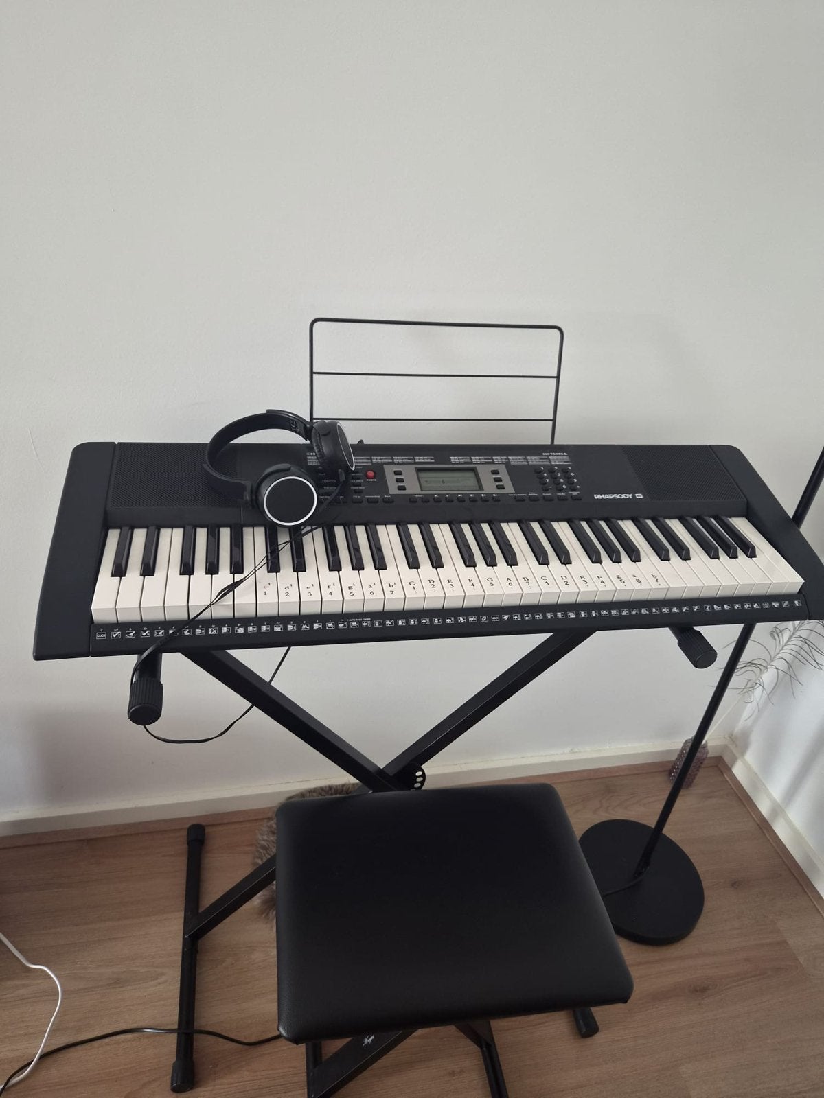 Rhapsody 61 toetsen keyboard met standaard en kruk, Muziek en Instrumenten, Keyboards, 61 toetsen, Zo goed als nieuw, Met standaard