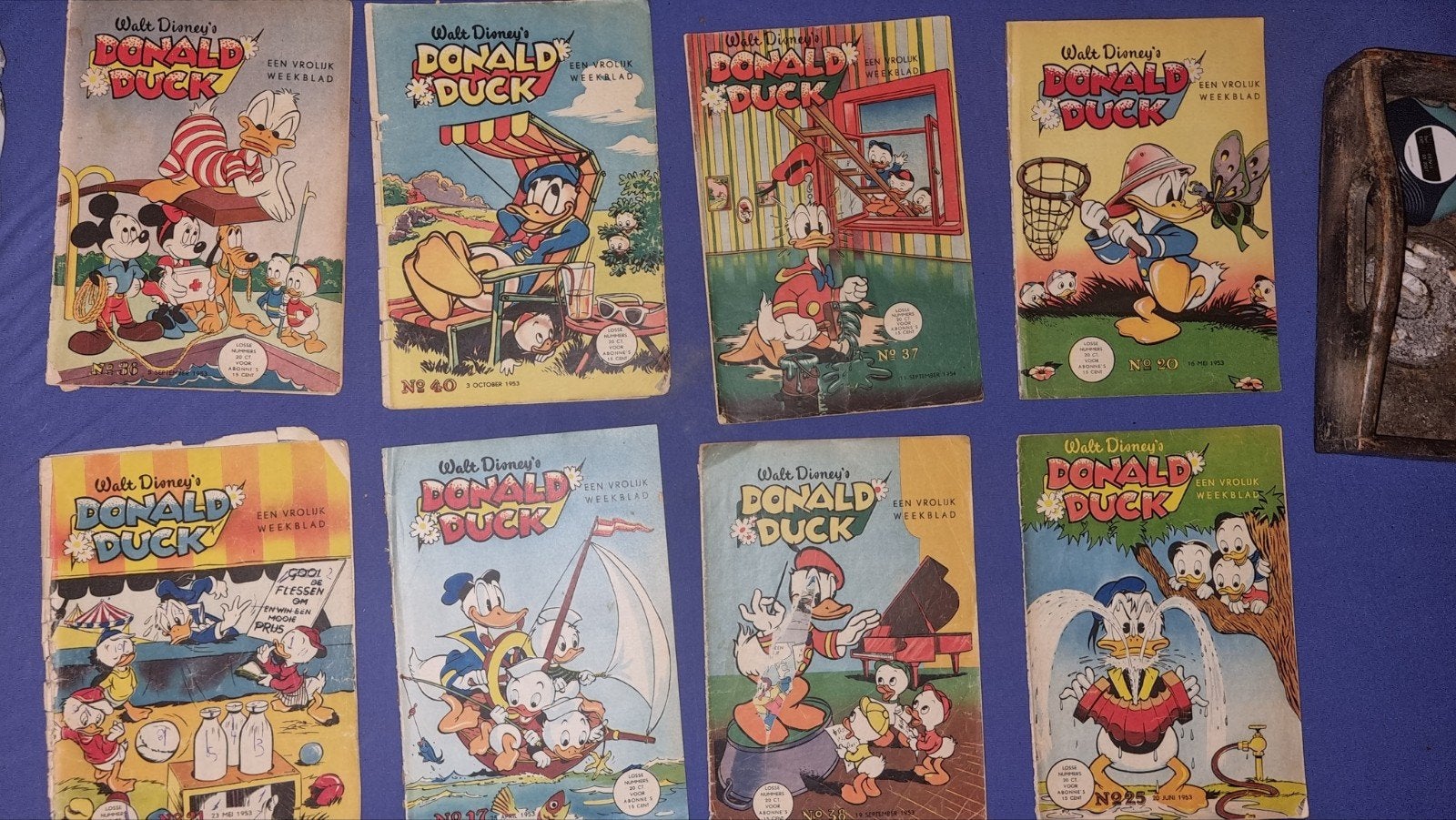 8 x Donald Duck Weekbladen 1953, Boeken, Ophalen of Verzenden, Gelezen, Walt Disney